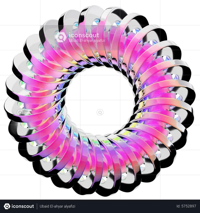 Ring abstrakte Form  3D Icon