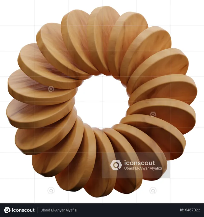 Ring abstrakte Form  3D Icon