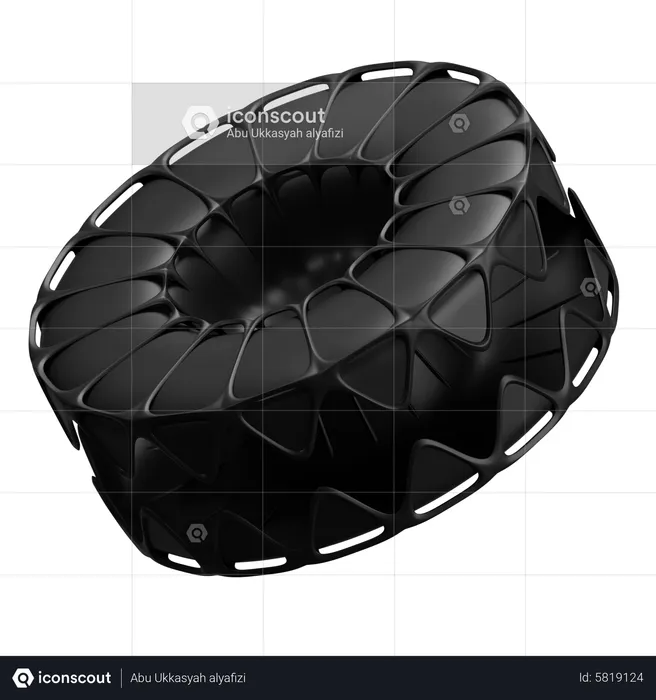 Ring abstrakte Form  3D Icon