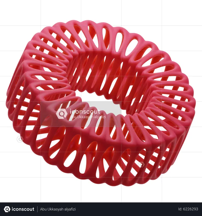 Ring abstrakte Form  3D Icon