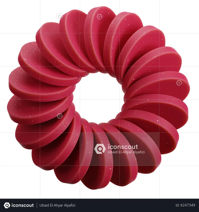 Ring abstrakte Form  3D Icon