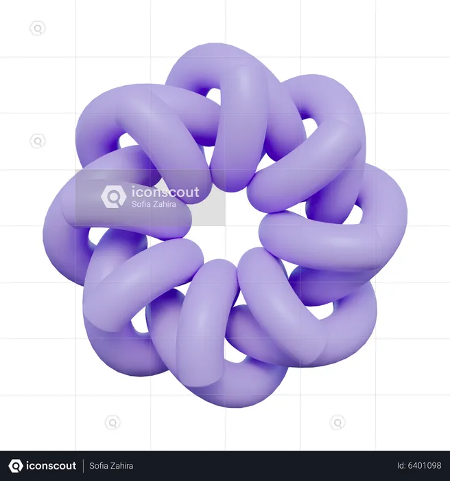 Ring abstrakte Form  3D Icon