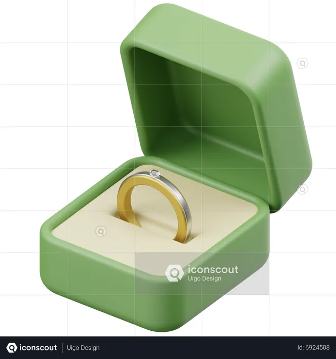 Ring Box  3D Icon