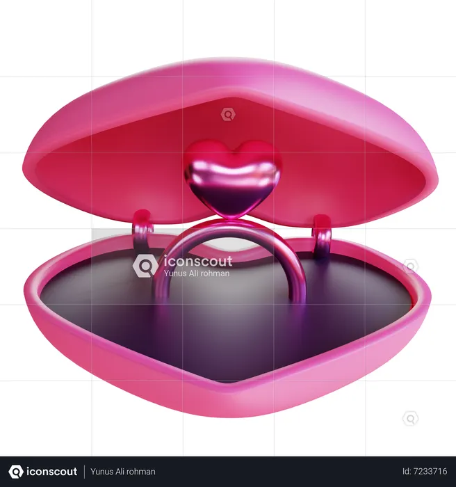Ring Box  3D Icon