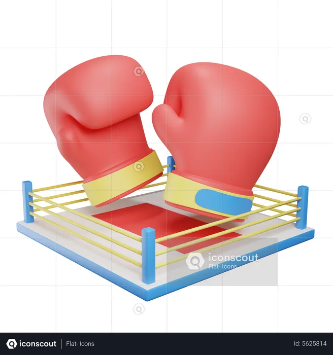 Ring de boxe  3D Illustration