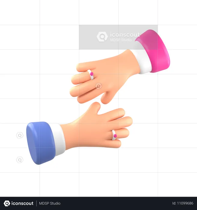 Ring Hand  3D Icon