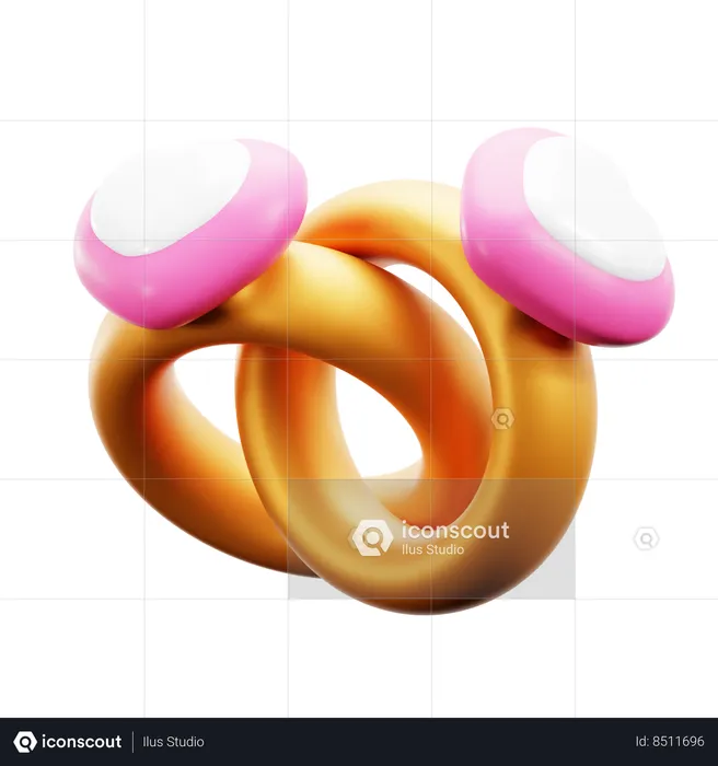 Ring Love  3D Icon