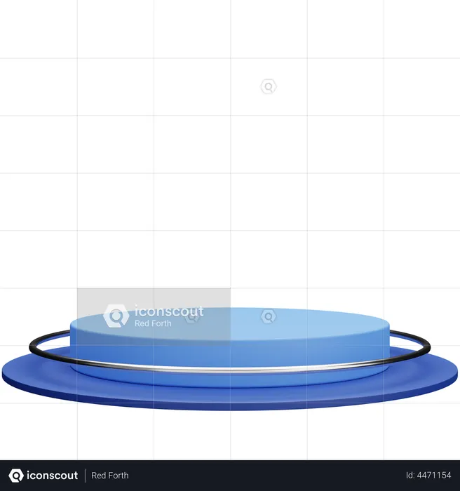 Ring Podium  3D Illustration