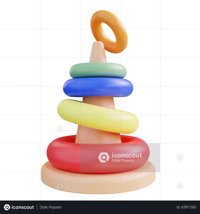 Ring Pyramid  3D Icon