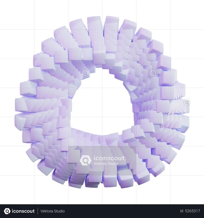 Ring Shape  3D Icon