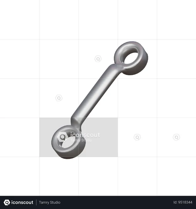 Ring Spanner  3D Icon