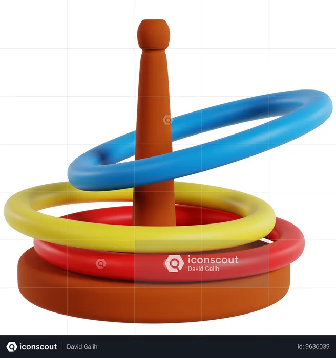 Ring Toss Game Challenge  3D Icon