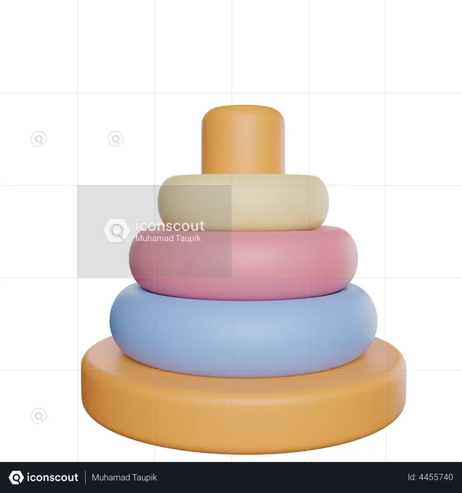 Ring Toy  3D Illustration