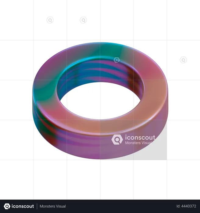 Ringform  3D Illustration