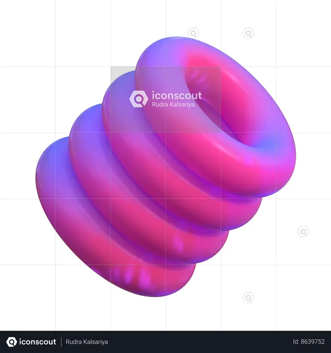 Rings Abstract Shape  3D Icon