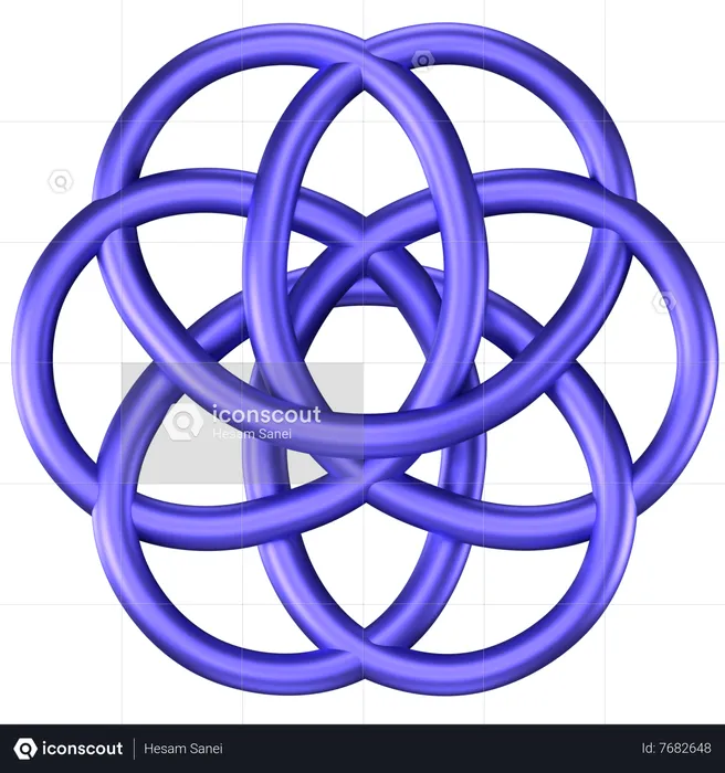 Rings Abstract Shape  3D Icon