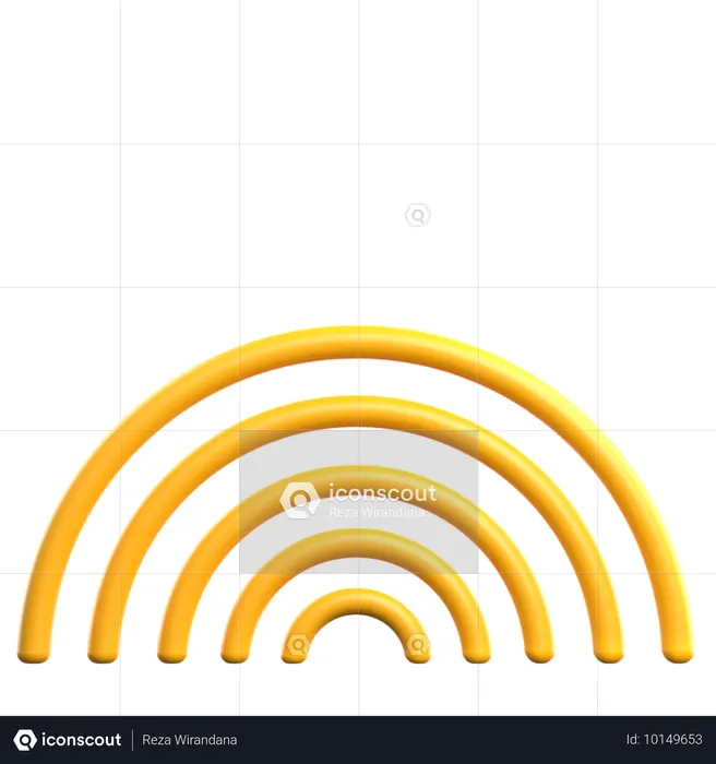 Rings Geometric Shape  3D Icon