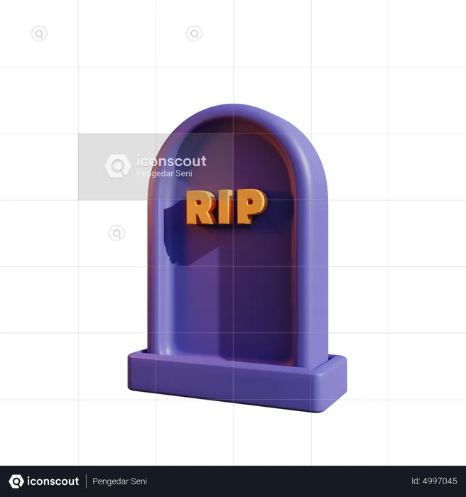 Rip Tombstone  3D Icon