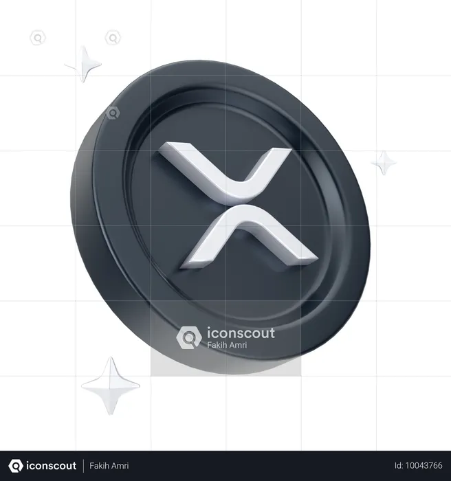 리플 동전  3D Icon