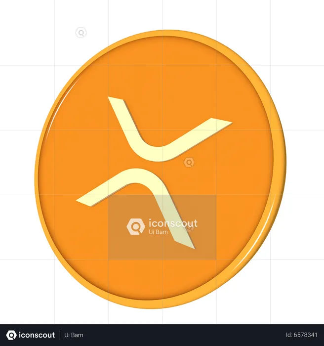 Ripple Coin  3D Icon