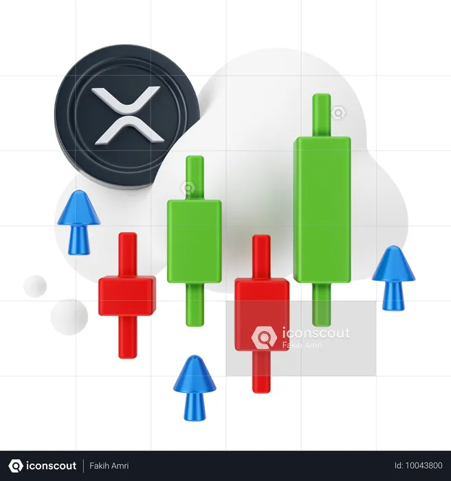 Ripple-Handel  3D Icon