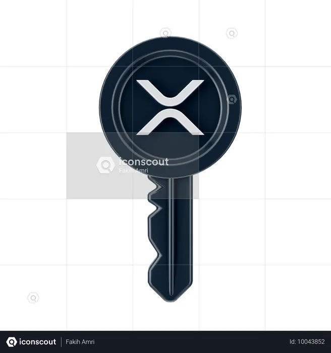 Ripple Key  3D Icon