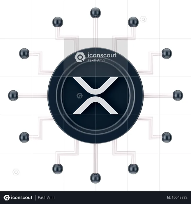 Ripple Network  3D Icon