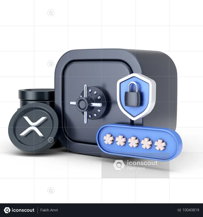 Ripple Security  3D Icon