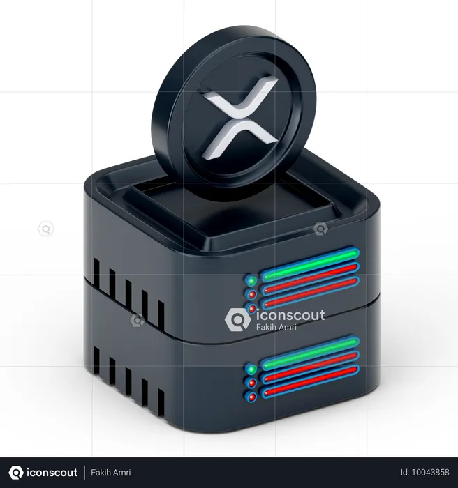 Ripple-Server  3D Icon