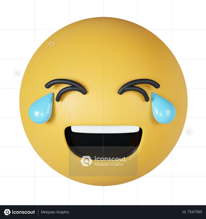 Rire Emoji 3D Icon