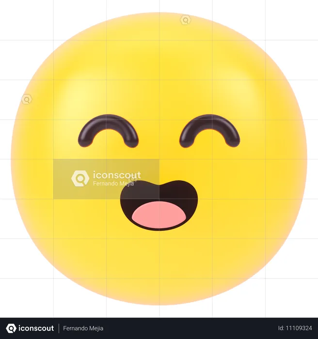 Emoji riant Emoji 3D Icon