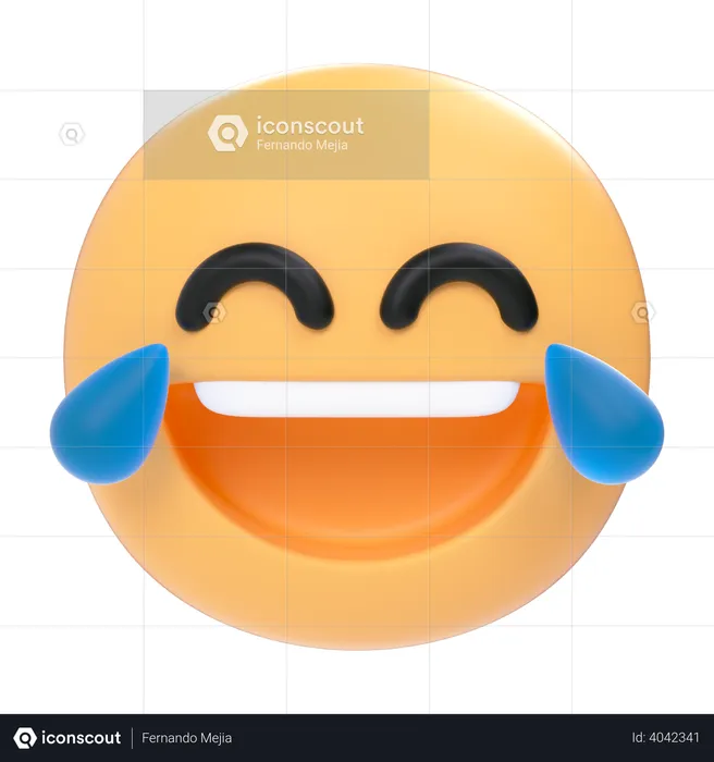 Reír Emoji 3D Icon