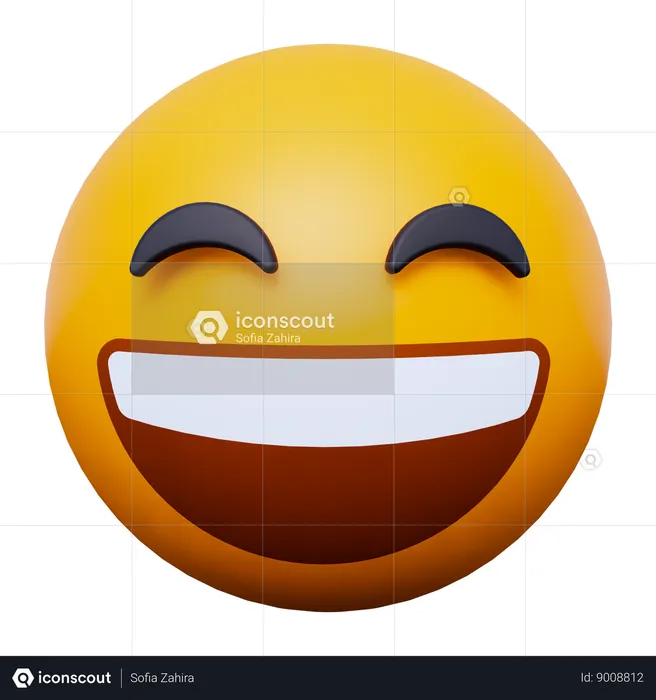 Risa emoji Emoji 3D Icon