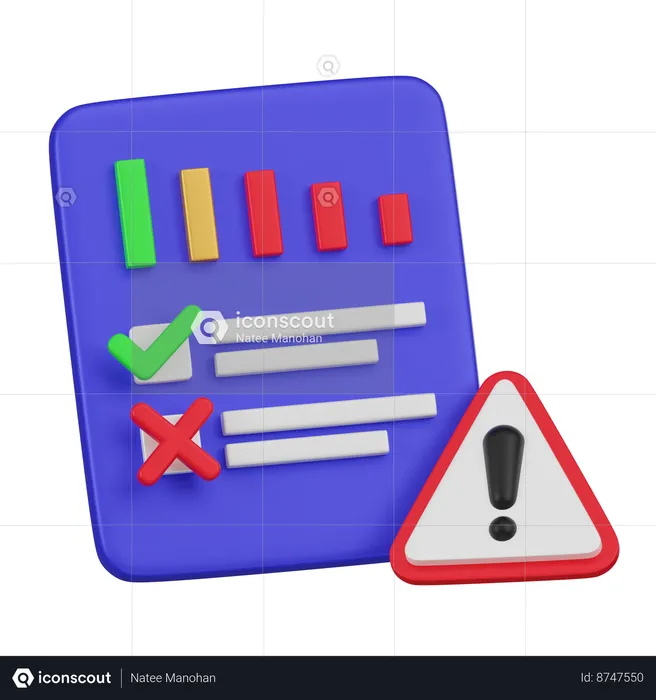 Risk Management  3D Icon