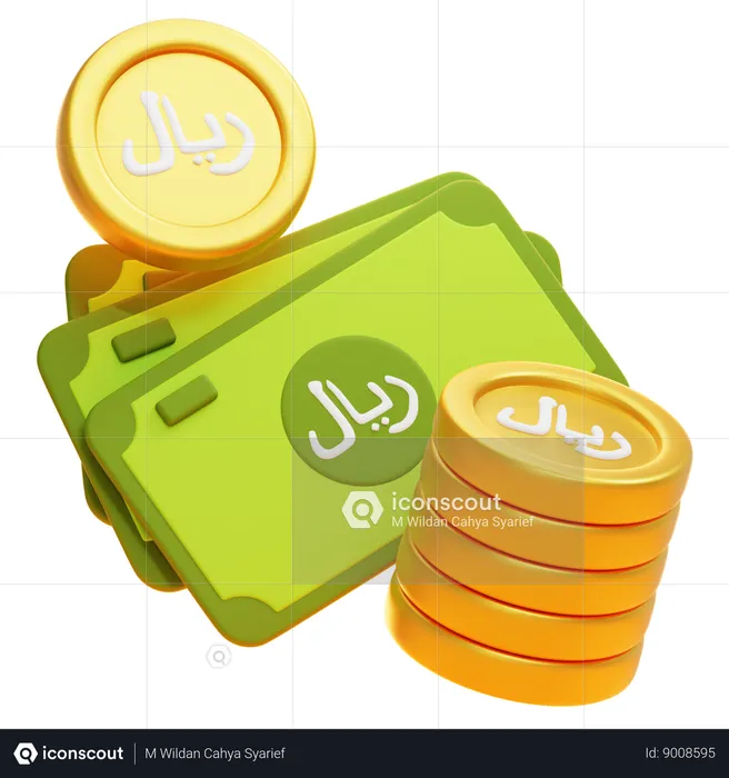 RIYAL MONEY  3D Icon