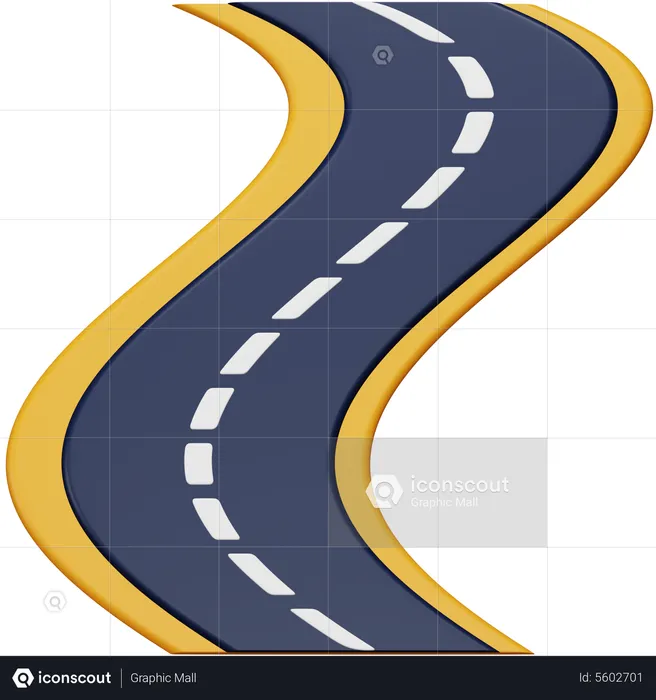 Road  3D Icon