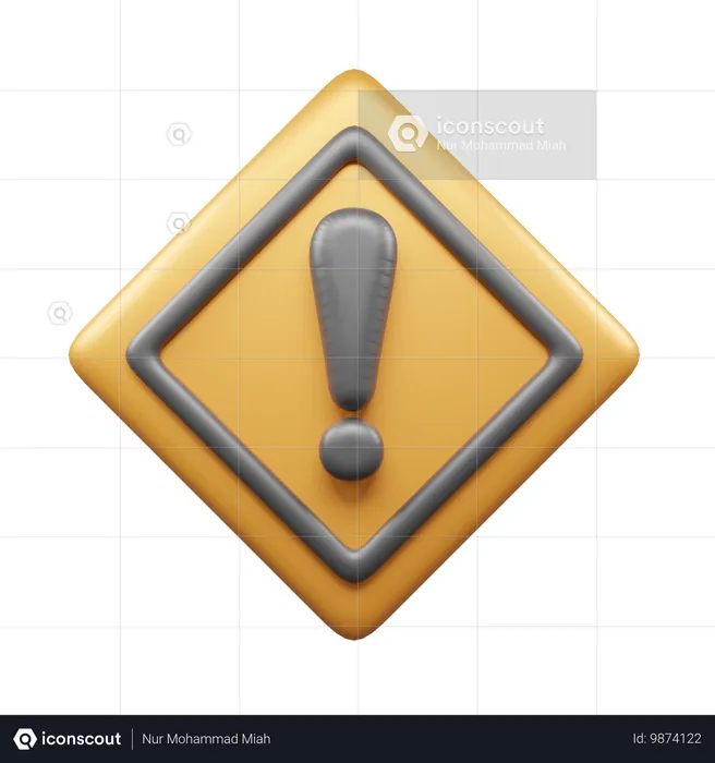 Road Alert  3D Icon