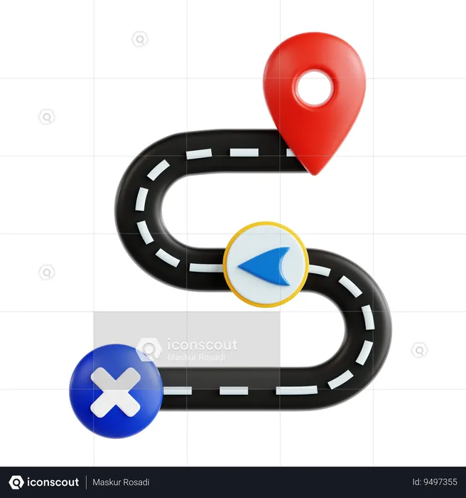 Road Closed  3D Icon