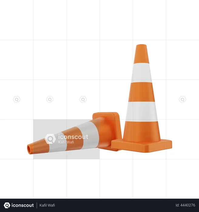 Road Cone  3D Illustration