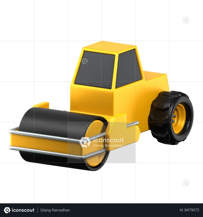 Road Roller  3D Icon