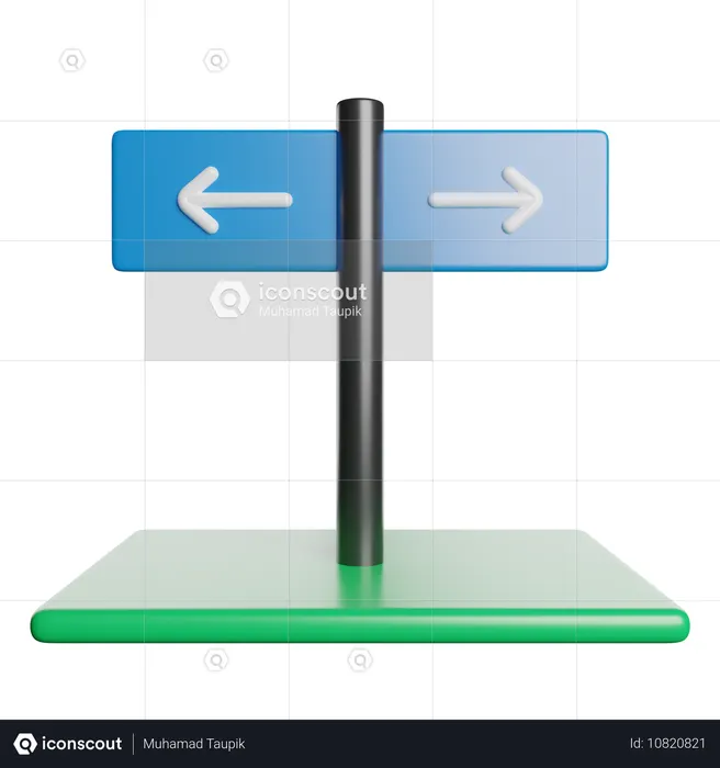 Road Sign  3D Icon