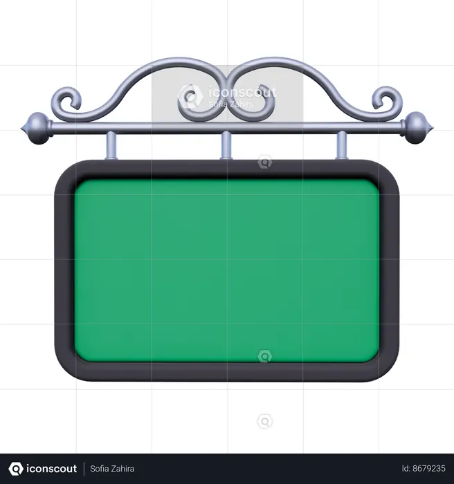 Road Sign  3D Icon