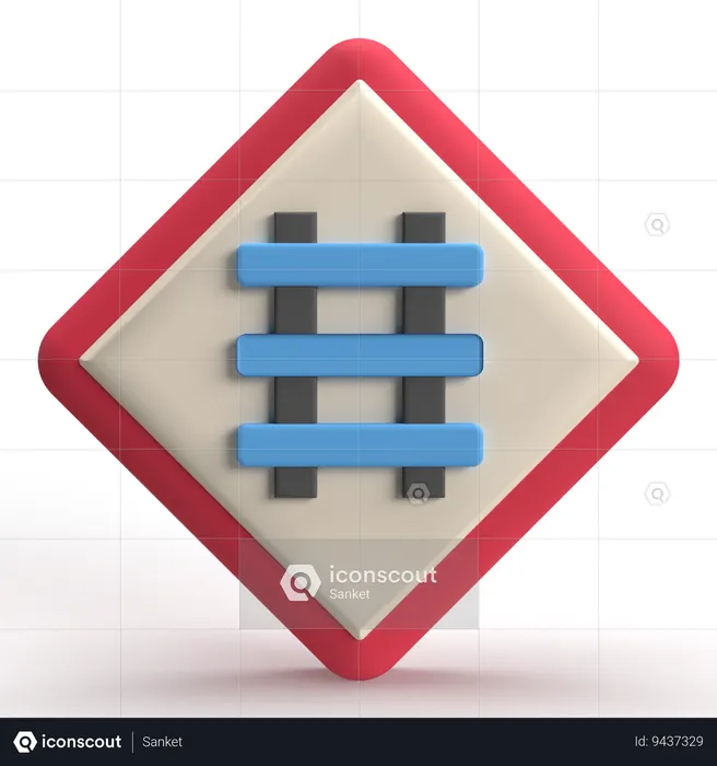 Road Sign  3D Icon