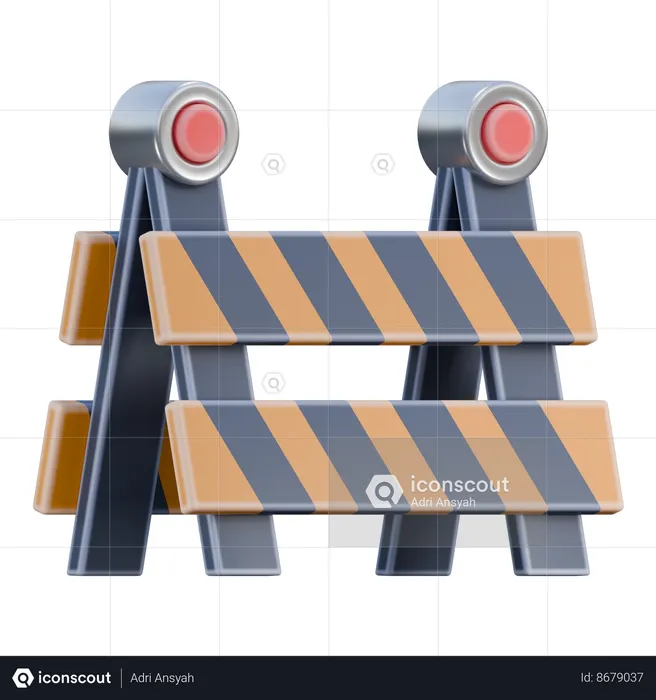 Roadblock  3D Icon