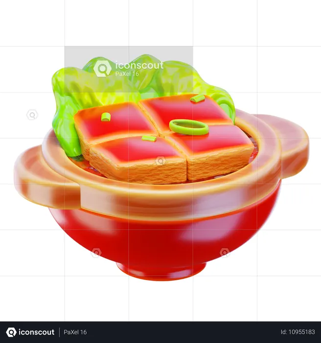 Roast Pork Soup  3D Icon