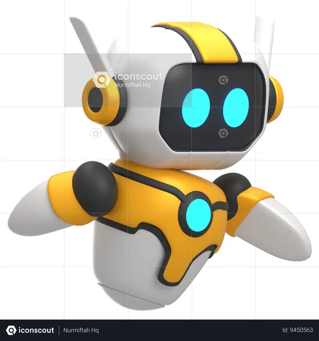 Robô  3D Icon