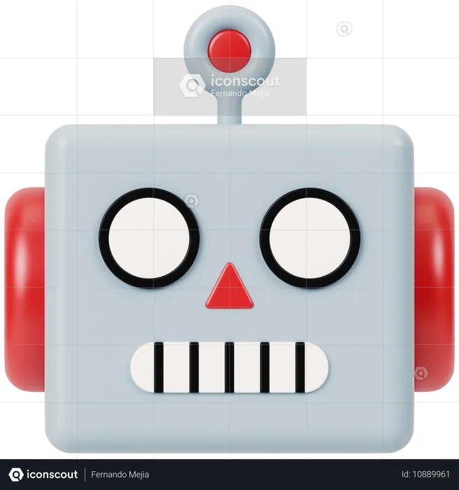 Robô Emoji 3D Icon