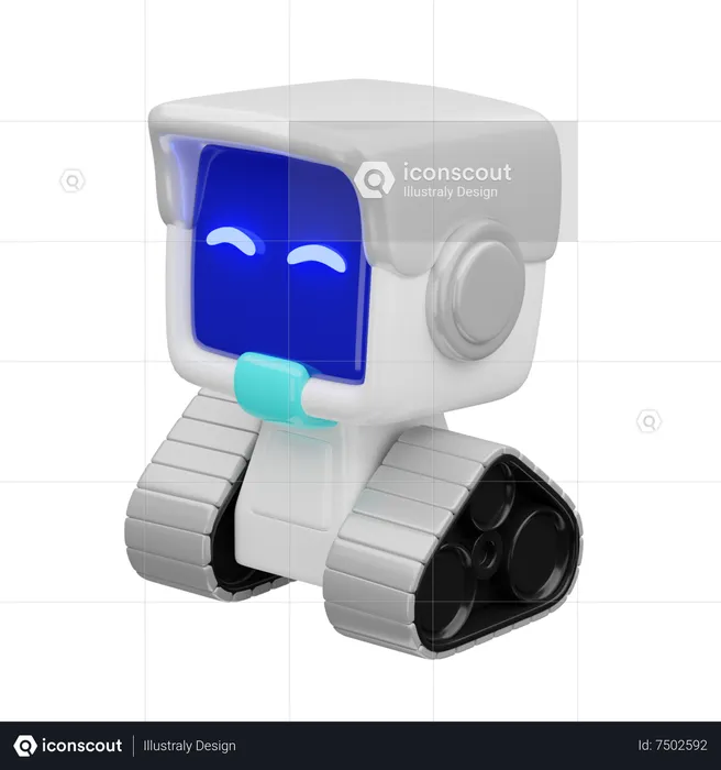 Robô  3D Icon