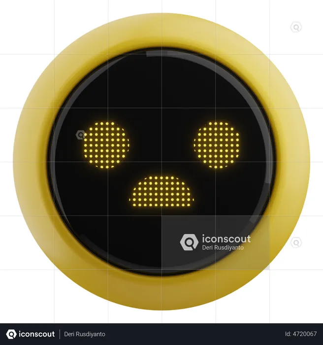 Robô curioso Emoji 3D Emoji