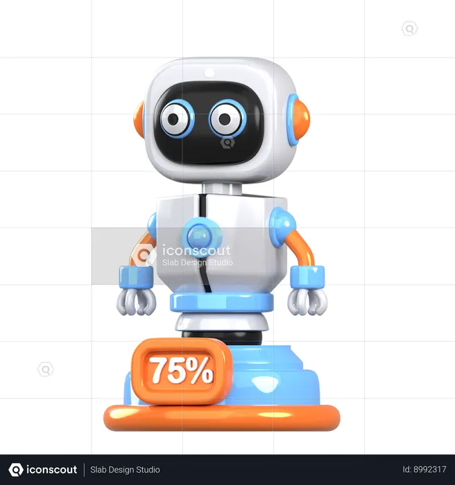 Robô de carregamento  3D Icon